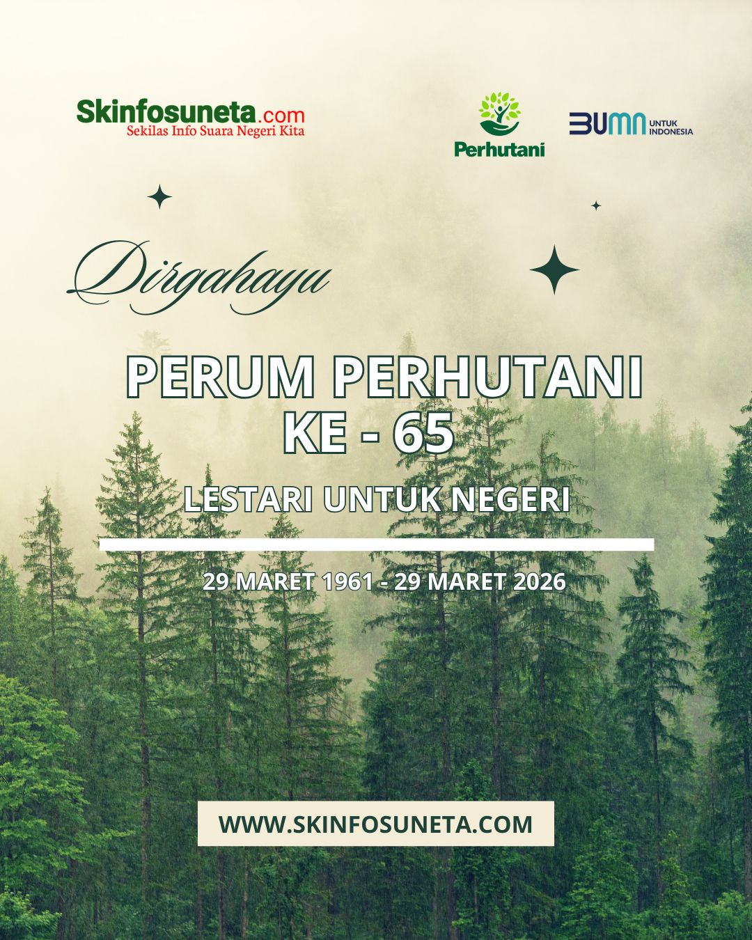 Hijau Krem Fotosentrik Minimalis Jaga Hutan Jaga Kehidupan Konten Instagram 20260403 114722